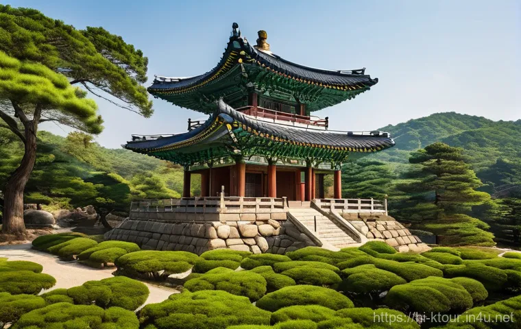 부여 백제문화유산 - **Prompt:** "A majestic five-story stone pagoda, characteristic of exquisite Baekje architecture, st...