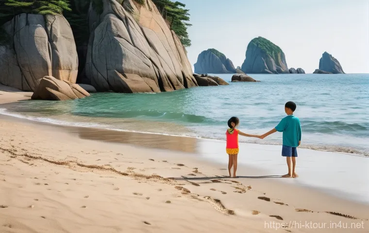 목포 갓바위 풍경 - **Prompt:** A breathtaking panoramic view of the Mokpo Gatbawi Rocks during a magical sunset. The sk...