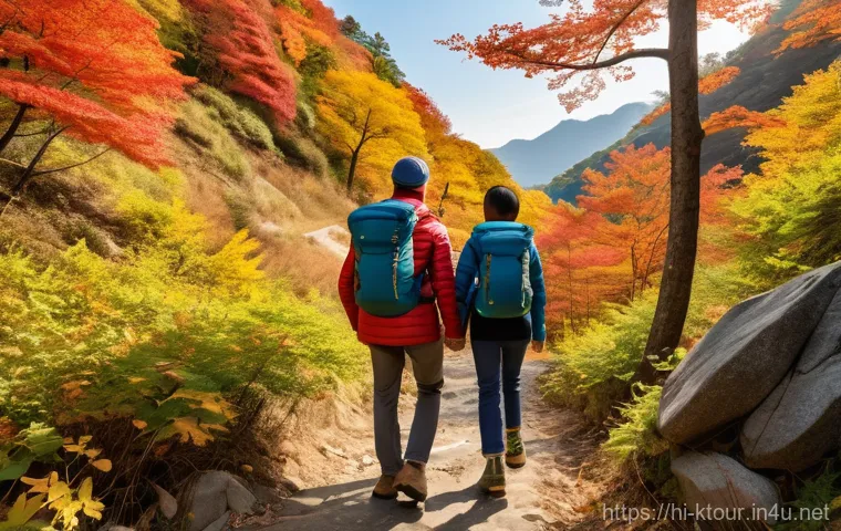전북 정읍 내장산 단풍 - **"A picturesque view of a traditional Korean temple pond within Naejangsan National Park during pea...